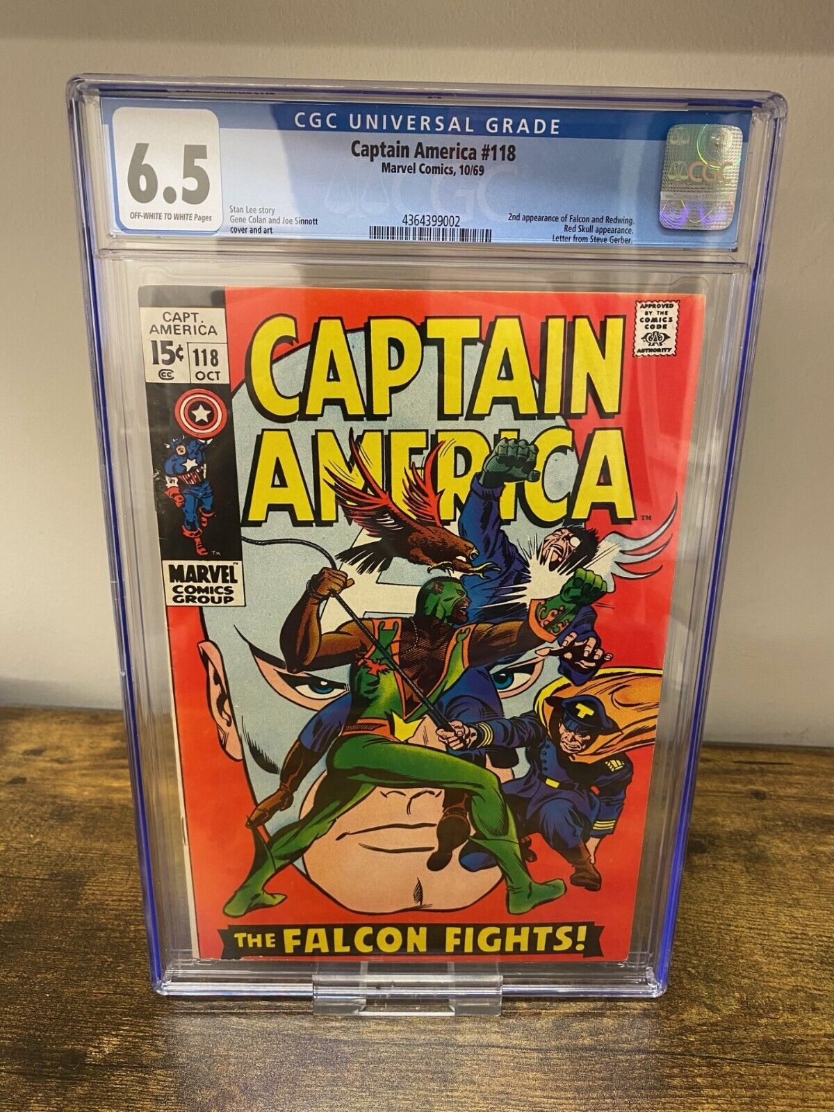 CAPTAIN AMERICA #118 1969 CGC 6.5 MARVEL
