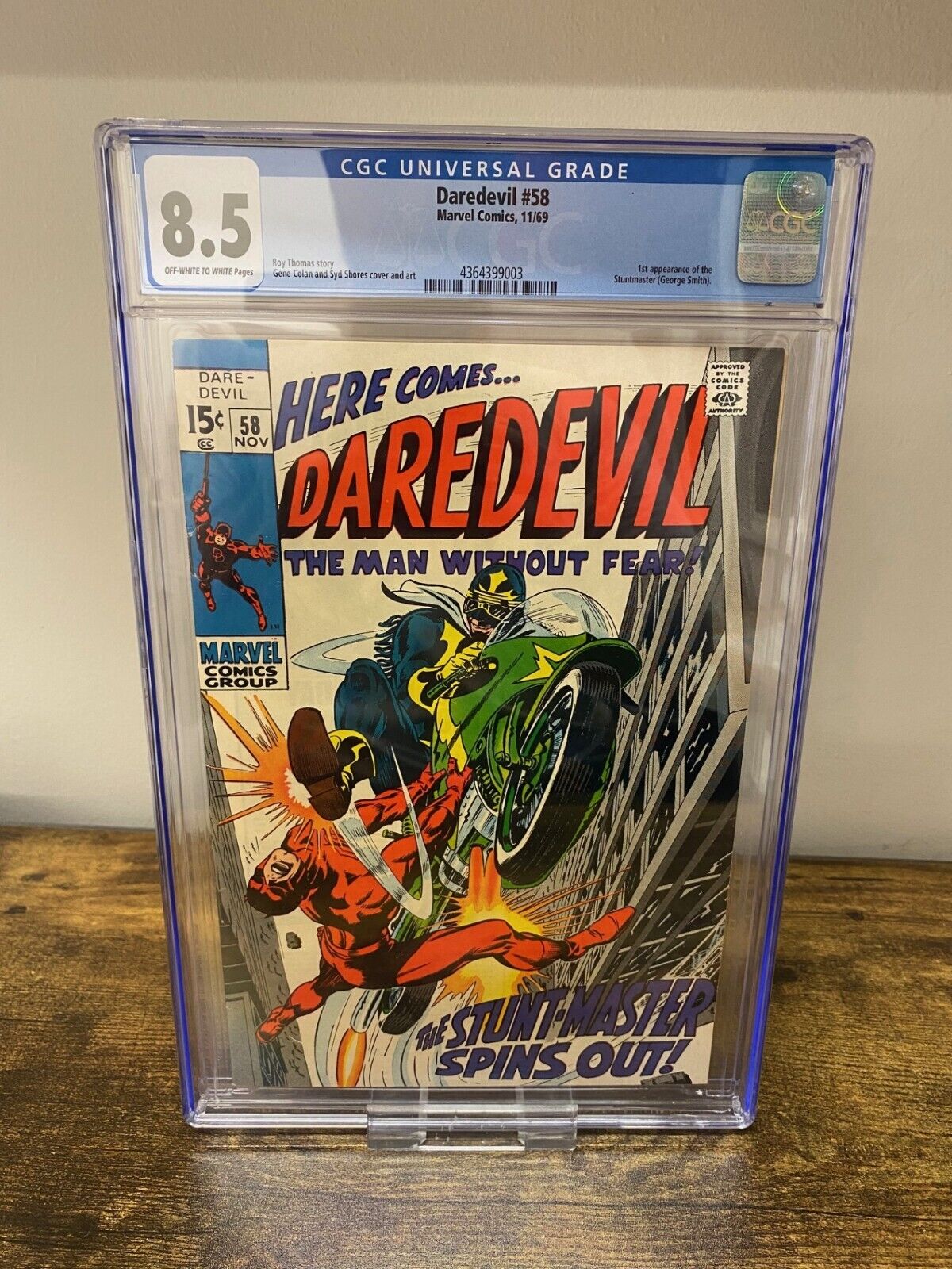 DAREDEVIL #58 1969 CGC 8.5 MARVEL