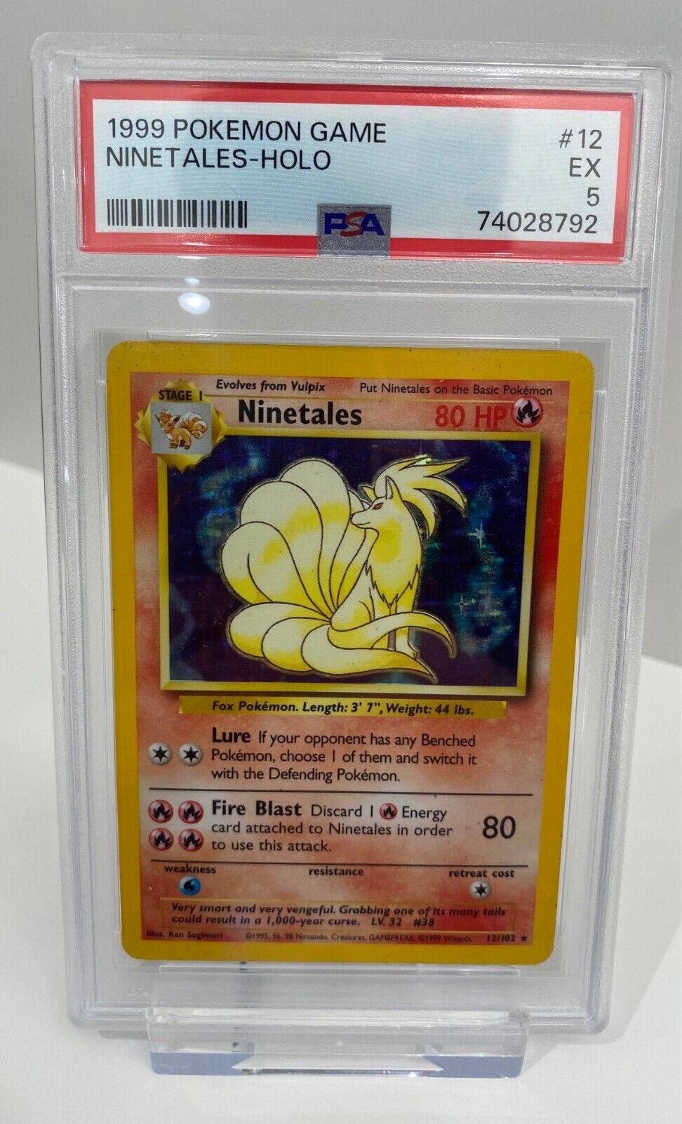NINETALES PSA 5 HOLO POKEMON Graded City NINETALES PSA 5 HOLO POKEMON Graded City