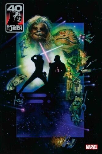 STAR WARS RETURN OF JEDI 40TH ANN COVERS SPROUSE #1 MOVIE VARIANT MARVEL COMICS