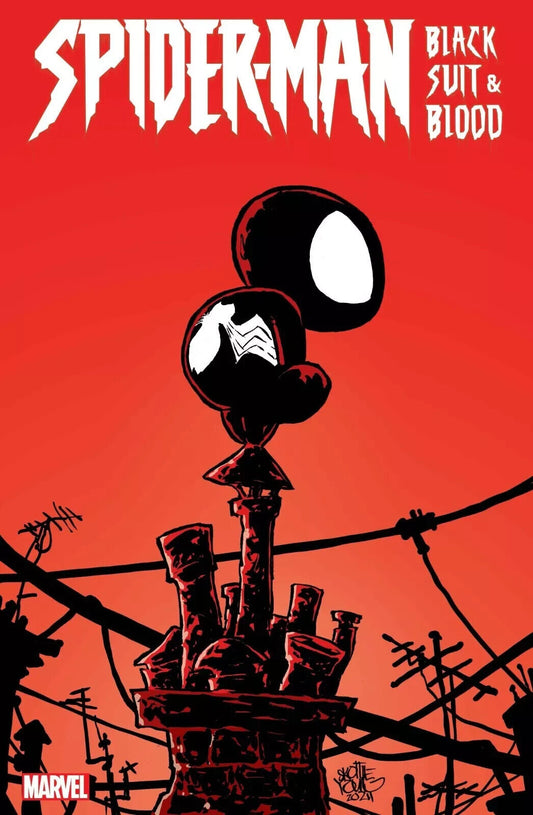 SPIDER-MAN BLACK SUIT & BLOOD SCOTTIE YOUNG VARIANT MARVEL COMICS