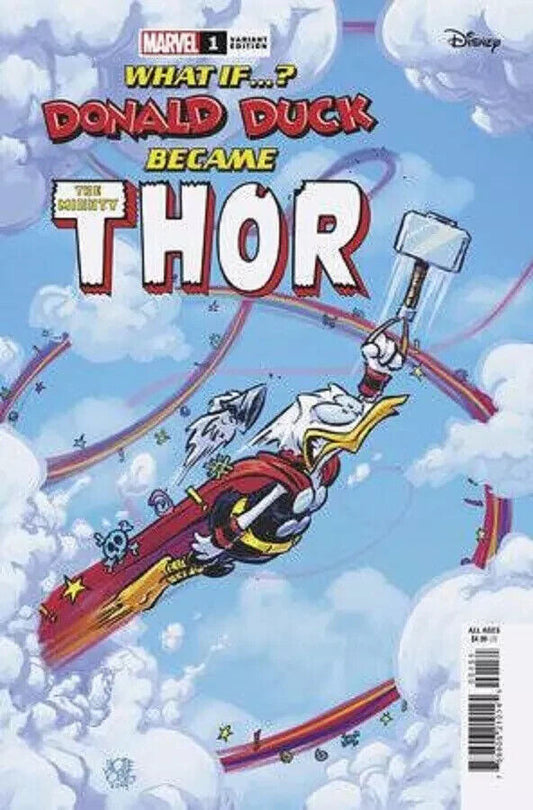 WHAT IF DONALD DUCK BECAME THOR #1 SKOTTIE YOUNG VARIANT MARVEL COMICS