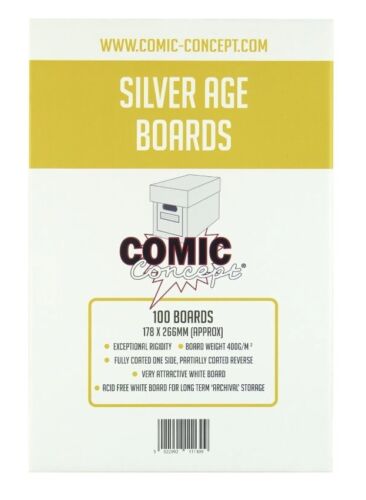 100 x Silver Age Comic Boards Comic Concepts