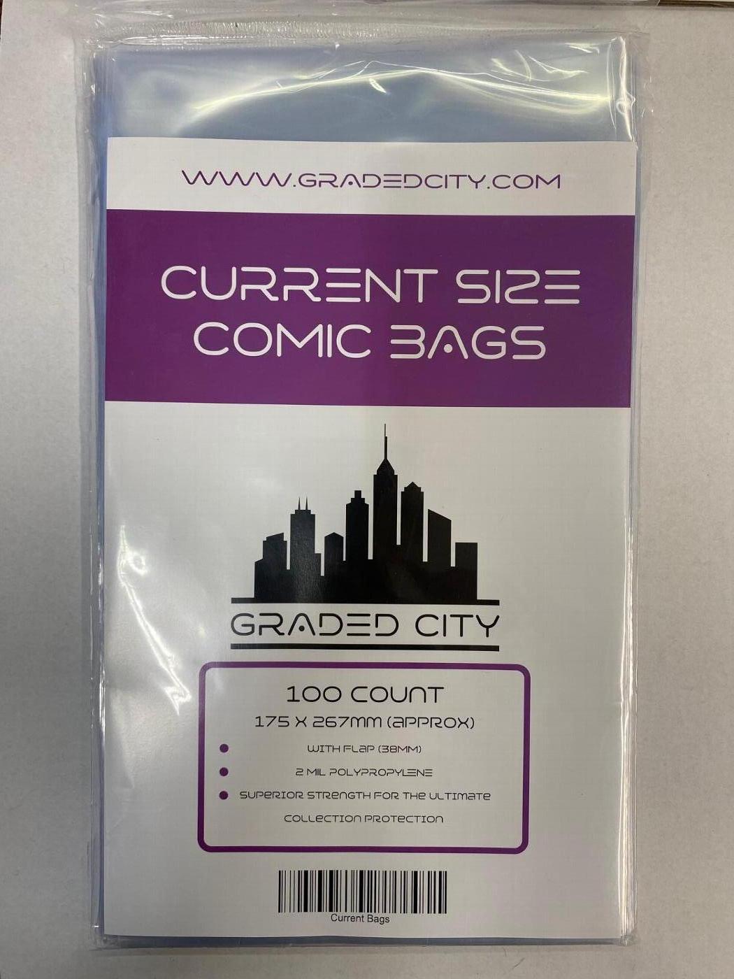 100 x Current Age Comic Bags 