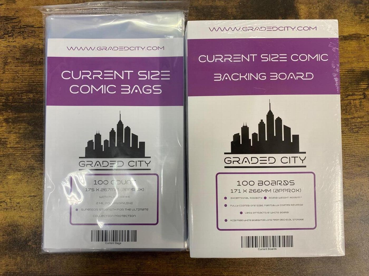 100 X Current Age Comic Bags And Boards 