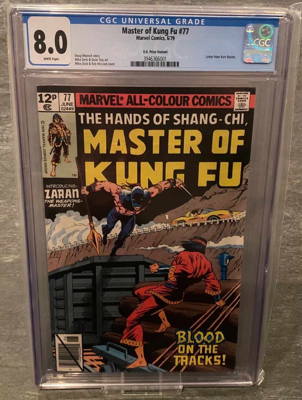 Master of Kung Fu #77 CGC 8.0